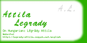 attila legrady business card